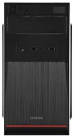 Корпус Digma DC-MATX100-U2 черный без БП mATX 1x80mm 2x120mm 2xUSB2.0 audio | код 1805283 | DIGMA