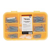 Набор саморезов и дюбелей (260 шт) KRANZ | код KR-01-3101-01 | REXANT