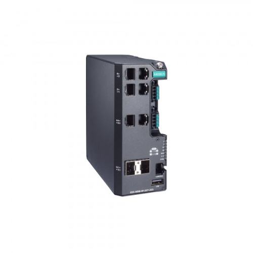 Коммутатор EDS-4008-4P-2GT-2GS-LVB-T Managed Gigabit Ethernet switch with 4 10/100BaseT(X) ports with 802.3bt PoE, 2 10/100/1000BaseT(X), 2 100/1000BaseSFP ports, dual power inputs 12/24/48 VDC, t: -40/75 | код 00-06141997 | MOXA
