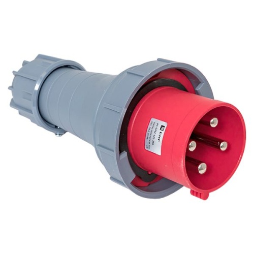 Вилка переносная 0442 3Р+РЕ 125А 380В IP67 PROxima | код ps-0442-125-380 | EKF фото 2