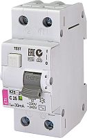 Диффер. автоматический выключатель KZS-2M C 25/0,03 тип AC (10kA) | код 002173126 | ETI