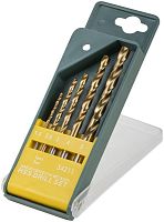 Набор сверл HSS по металлу, титановое покрытие, 5 шт (1.5-2.5-3-4-5 мм) | код 34211 | FIT