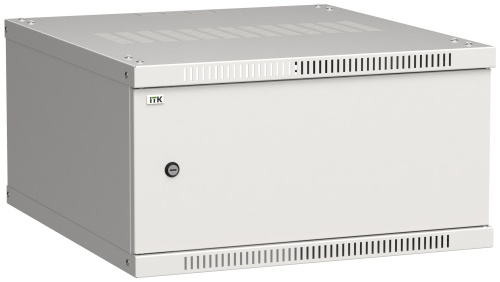 ITK Шкаф настенный LINEA WE 6U 600х650мм дверь металл серый | код LWE3-06U67-MF | IEK