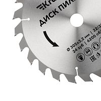 Диск пильный 305 мм х 24 зуб х 32/30 мм | код KR-92-0134 | REXANT