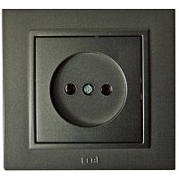 Zena дымчатый розетка б/з | код 500-011100-215 | ABB