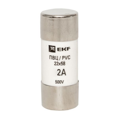 Плавкая вставка цилиндрическая ПВЦ (22х58) 2А PROxima | код pvc-22x58-2 | EKF фото 3