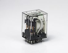 Реле управления, втычное, 10A, 4 контакт., светодиод, AC220V, шт | код UCR34P-L(AC220V) | UPUN