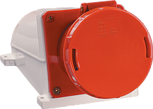Розетка стационарная 3Р+РЕ+N 125А 380В IP54 | код. PSR12-125-5 | IEK