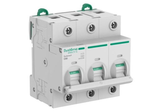 Автоматический выключатель (АВ) 27мм C 80A 3P 10 kA 400В Systeme9 | код S9H32380 | Systeme Electric Автоматический выключатель (АВ) 27мм C 80A 3P 10 kA 400В Systeme9 | код S9H32380 | Systeme Electric