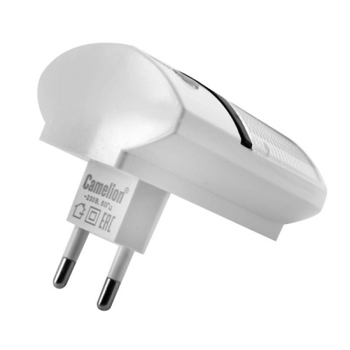 Светильник светодиодный NL-249 220В ночник с фотосенсором бел. Camelion 14356 фото 8