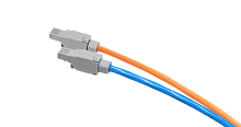 Коннектор NIKOMAX RJ45/8P8C под витую пару, Кат.6 (Класс E), 250МГц, покрытие 50мкд, универсальные ножи, T568B, самозажимной, неэкранированный, серый | код NMC-RJ88UE2-NT-GY | NIKOMAX