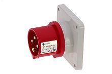 Вилка встраиваемая 16A/400V/3P+E/IP44, фланец 86x86 | код CA813 | INPIN