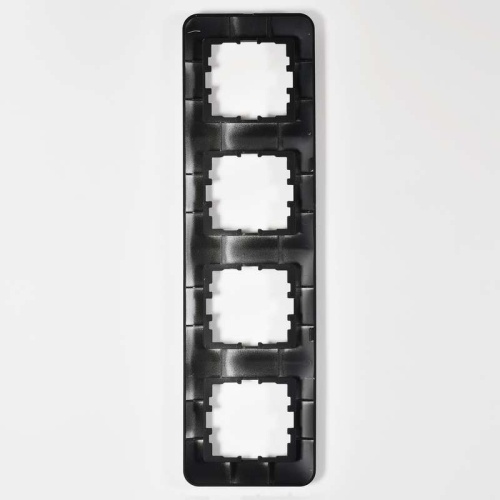 Рамка 4-м Karina Life вертикал. черн. бархат LEZARD 708-4200-154 фото 3