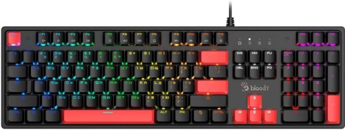 Клавиатура A4Tech Bloody S510R механическая черный USB for gamer LED (S510R USB FIRE BLACK/BLMS RED) | код 1859410 | A4TECH