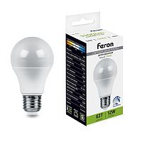 Лампа светодиодная LED 12вт Е27 белый диммируемая | код 51053 | Feron