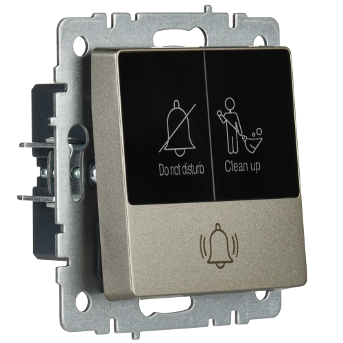 BRITE Кнопка звонка с инд. отел. 10А ВС10-1-9-БрШ шамп. IEK | код BR-V14-2-10-K37 | IEK фото 3