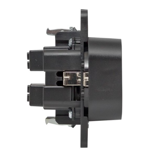 Стокгольм Механизм Розетки 2-местной с/з 16А черный с защ, штор, PROxima | код EYR16-128-20 | EKF фото 5