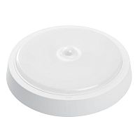 Светильник светодиодный ДБО-25w с датчиком 4000К 2000Лм круглый белый | код 41796 | Feron