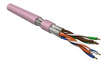 Hyperline UFTP4-C6-P26-IN-LSZH-WH-100 (100 м) Кабель витая пара. экранированная U/FTP. категория 6. 4 пары (26 AWG). многожильный (patch). каждая пара в фольге. LSZH. белый | код 445079 | Hyperline