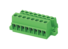 MC-RH5.08H03C-B Разъём гнездовой MC, шаг 5.08мм,3 конт.с фланц.,зел., шт | код MC-RH5.08H03C-B | SUPU