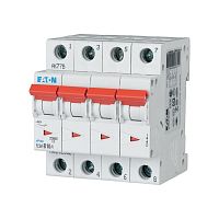Авт. выключатель PLSM-C10/4, 4P, 10A, хар-ка C, 10kA, 4M | код 242608 | EATON