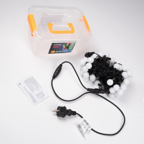 Гирлянда "Шарики" OLDBL70-Y-E 10м 70 желт. светодиод. с доп. соед. до 3-х мод. IP54 SHLights 4690601004406 фото 9