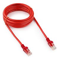 Патч-корд UTP Cablexpert PP12-3M/R кат.5e, 3м, литой, многожильный (красный) | код PP12-3M/R | Cablexpert