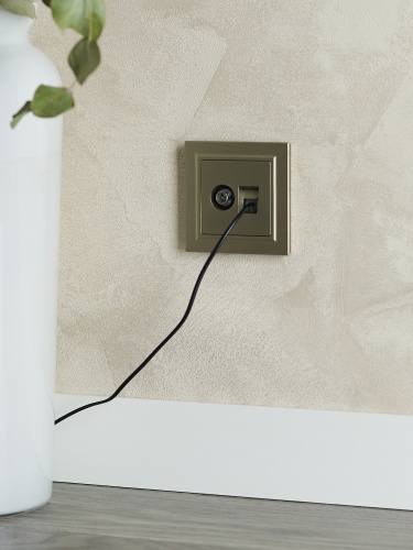 BRITE Розетка двойная TV+RJ45 кат.5E РТВ/РК12-БрШ шампань | код BR-AK20-1-K37 | IEK фото 7