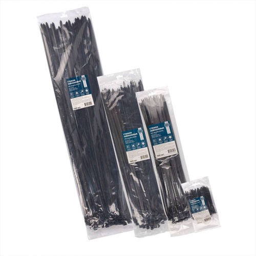 Стяжки нейлоновые НСС «EasyFix» 3х250 (черн) (100 шт) | код 89922 | Fortisflex фото 3