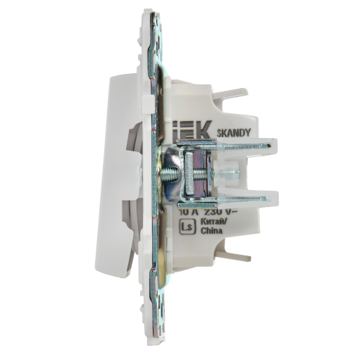 SKANDY Выключ. 2-кл. перекр. 10А SK-V06W арк. бел. IEK | код SK-V23-0-10-K01 | IEK фото 2