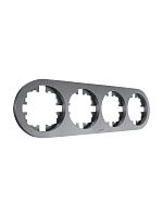 Рамка 4-м OSEN горизонт. круглая сер. матов. LEZARD 744-7400-149