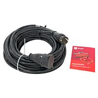 Удлинитель Зевс 2.0 20м с заземлением КГ 3*2,5 16А/4кВт IP44 PROxima | код USB02-16-325-1-20-IP44 | EKF