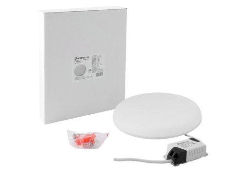 Светильник светодиодный LTL-5040-03 25Вт встраив. с БП бел. Ultraflash 14289 фото 4