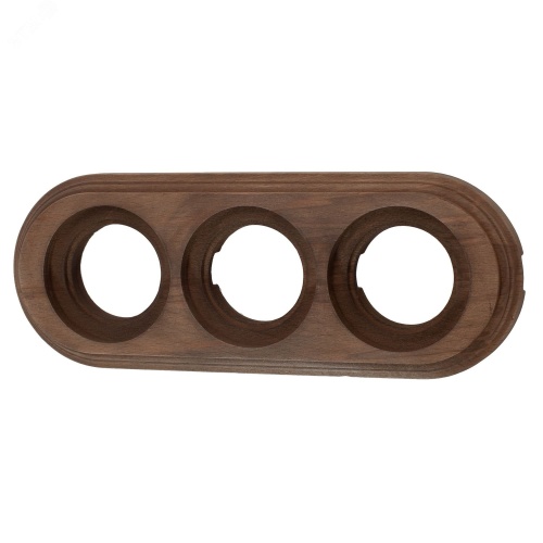 Лизетта Рамка 3 постовая, накладной монтаж, цвет Старое дерево | код BF1-630-17 | Bironi