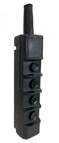 Пост кнопочный(тельферный) ПКТ-40 ABS-пластик IP30черный с ключом | код 807 | ЭТК