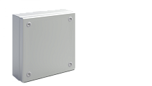 Коробка распределительная EGRAN 300x300x80 (ВxШxГ) с крышкой на 4-ех невыпадающих 1/4 винтах, сталь 1,2мм, RAL7035, IP66 | код EG030308.A | ETA