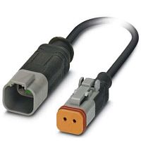 Кабель для датчика / исполнительного элемента SAC-2P-DTMS/ 0,6-PUR/DTFS | код 1414992 | PHOENIX CONTACT
