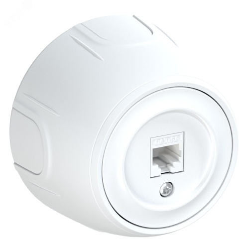 Розетка компьютерная 1xRJ45 кат.5e Rotondo, цвет белый | код 7700886 | OneKeyElectro