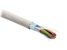 Hyperline FUTP50-C3-S24-IN-LSZH-GY Кабель витая пара. экранированная F/UTP. категория 3. 50 пар (24 AWG). одножильный (solid). экран - фольга. LSZH нг(А)-HF. –20 C - +60 C. серый | код 45652 | Hyperline