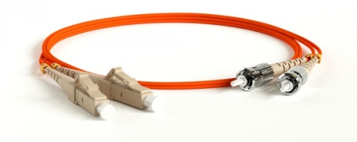 Патч-корд волоконно-оптический (шнур) MM 62.5/125 LC-ST 2 мм duplex LSZH 3 м, Hyperline FC-D2-62-LC/PR-ST/PR-H-3M-LSZH-OR (FC-62-ST-LC-PC-3M) | код 28283 | Hyperline