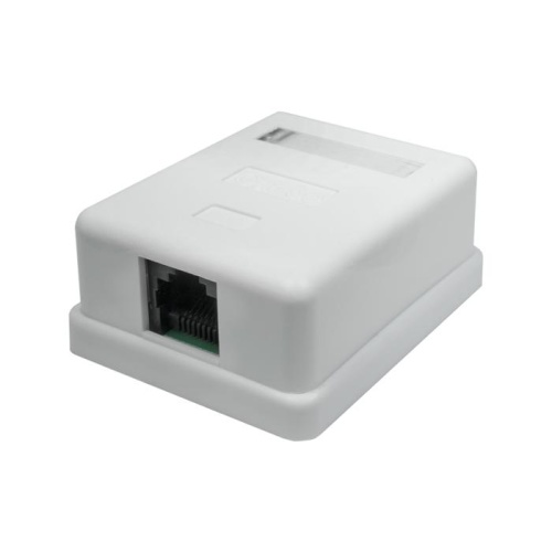 Розетка компьютерная 1-м 8P8C (RJ-45) UTP кат.5E | код 10-0307 | SUPRLAN