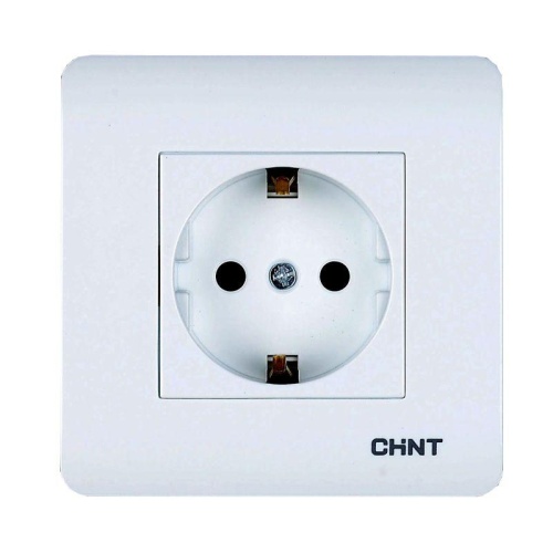 Розетка с заземляющим контактом 16А 250В | код 715389 | CHINT