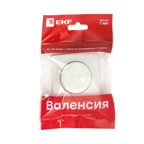 Валенсия лицевая панель светорегулятора 600W 220В жемчуг PROxima | код ESD06-L-101-50 | EKF фото 4