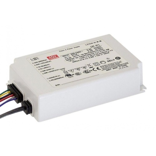 Источник питания AC-DC, 50.4Вт, вход 180…295В AC, 47…63Гц/125…417В DC, ККМ, выход 12В/4.2А, изоляция 3750В AC, в кожухе IP67 121х77х28.5мм, -20…+85С (корпус), димминг 0...10 В/ШИМ, доп. выход 12В/50мА | код ODLV-65A-12 | MeanWell