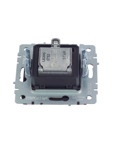 BRITE Розетка двойная TV+SAT РТВ/РСп12-БрЧ черный | код BR-AF20-O-K02 | IEK фото 6