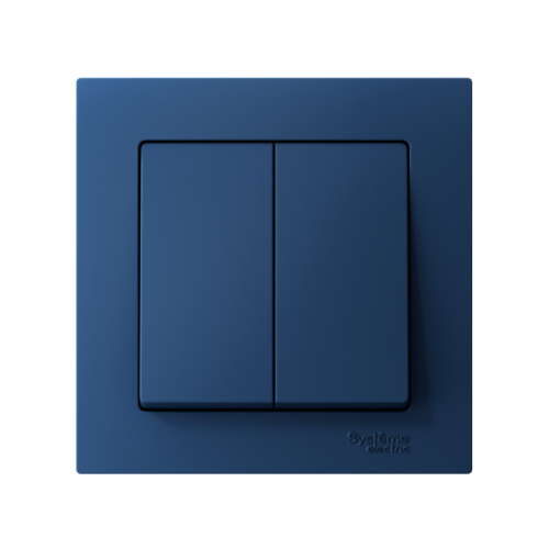 ATLASDESIGN 2-клавишный ВЫКЛЮЧАТЕЛЬ, сх.5, 10АХ, в сборе, быстрозажимные клеммы, АКВАМАРИН | код ATN001152S | Systeme Electric фото 2