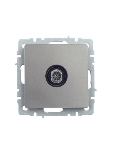 BRITE Розетка TV оконечная РТВ11-0-БрС сталь | код BR-A10-O-K46 | IEK фото 4