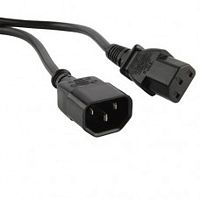 Кабель питания Hyperline PWC-IEC13-IEC14-1.8-BK | код. 34896 | Hyperline