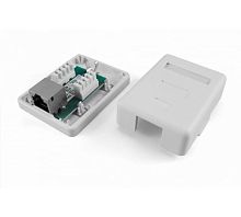 Розетка компьютерная SB1-1-8P8C-C5e-SH-WH RJ-45(8P8C) кат 5e экранированная (SB1-1-8P8C-C5e-SH-WH) | код 430229 | Hyperline