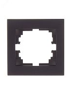 Рамка RAIN 1-ая горизонтальная черный графит матовый | код 703-4141-146 | Lezard